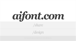 Desktop Screenshot of aifont.com